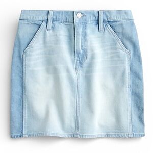 J. Crew Two Tone Denim Mini Skirt Light Wash Size 29